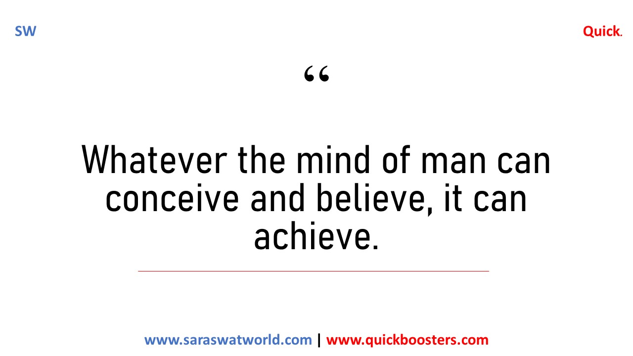 Believe to Achieve