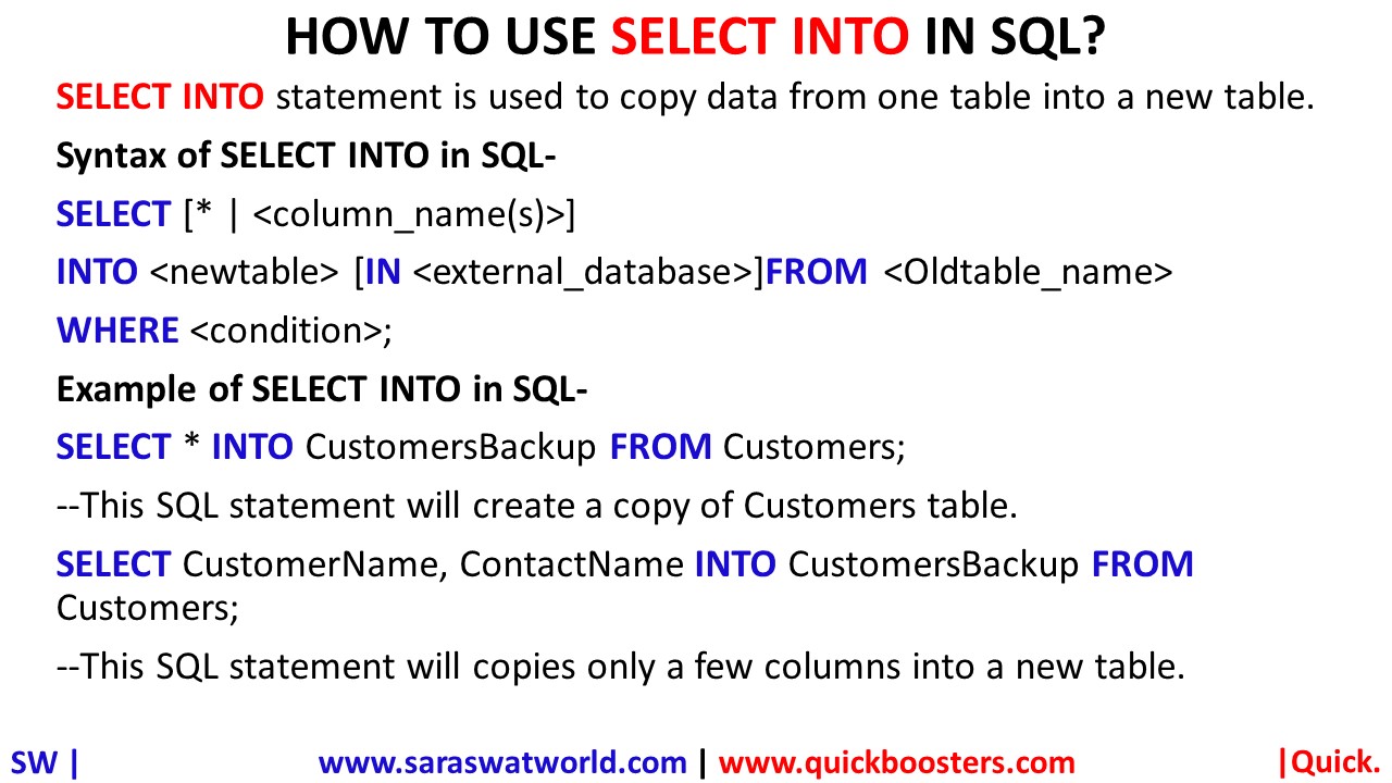 how-to-use-select-into-in-sql-quickboosters