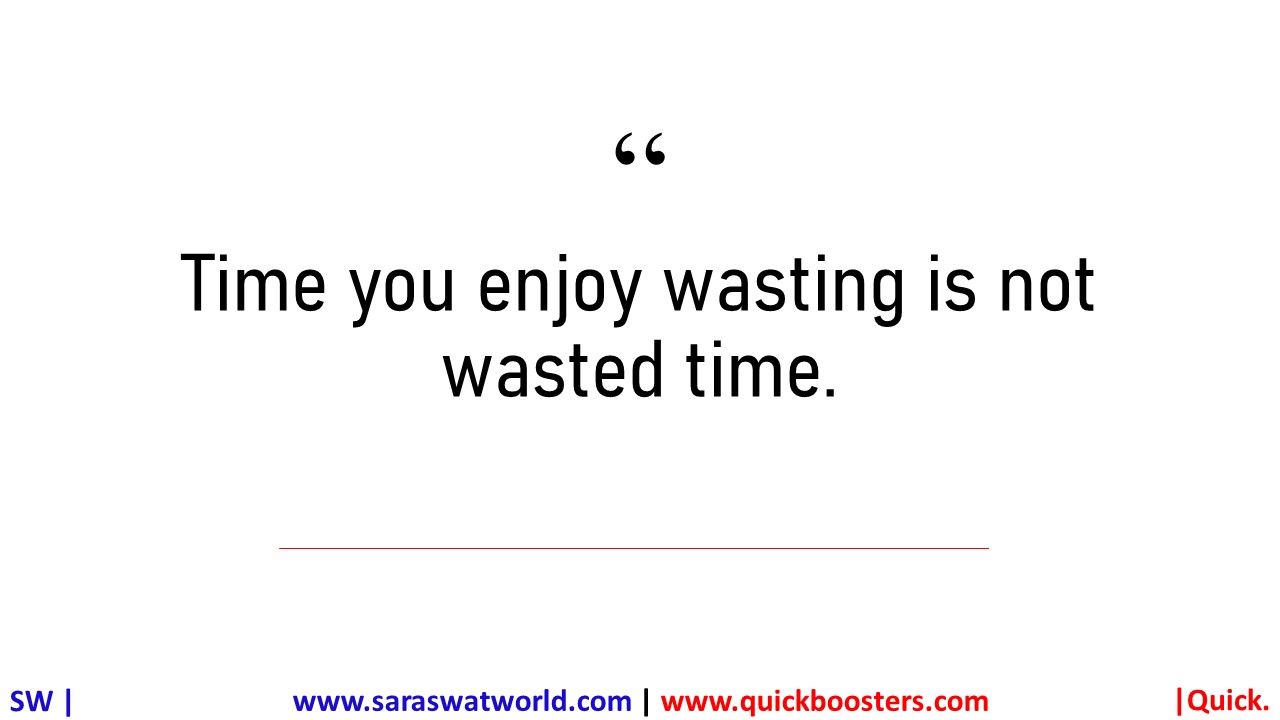 HOW TO STOP WASTING TIME