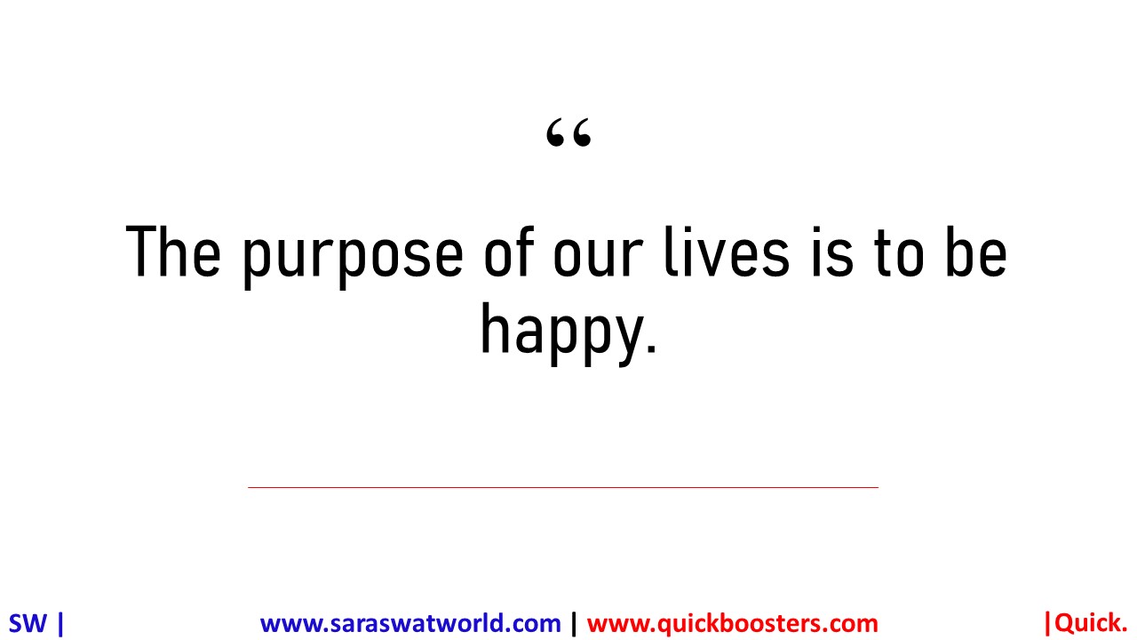 WHAT IS THE PURPOSE OF LIFE